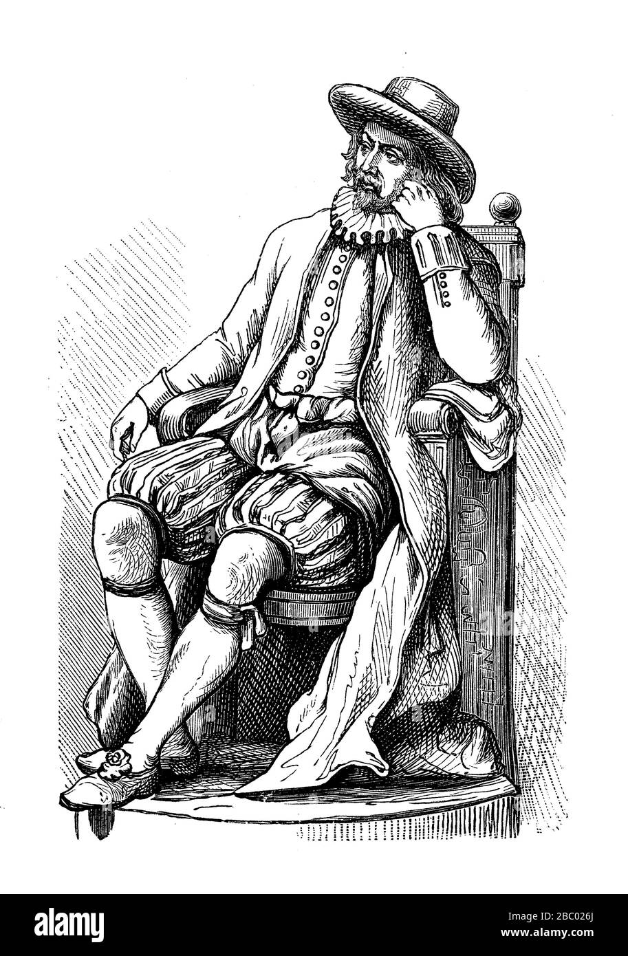 Francis Bacon (1561 - 1626) conosciuto anche come Lord Verulam, filosofo e statista inglese, consigliere legale della Regina Elisabetta I. Foto Stock