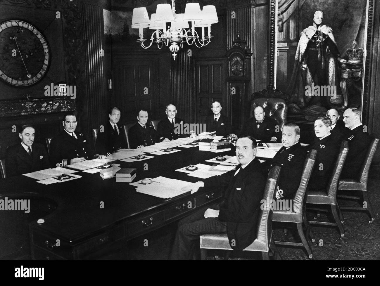 Winston Churchill si unisce al Gabinetto di guerra come primo Signore dell'Ammiragliato. 4 settembre 1939 Foto Stock
