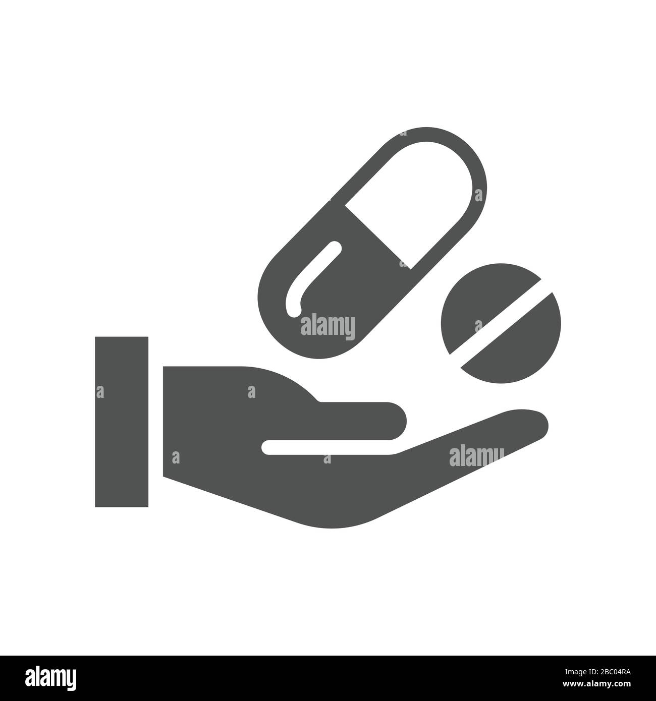 Icona farmacia e prescrizione con immagine farmaceutica che raffigura l'icona farmacia Illustrazione Vettoriale