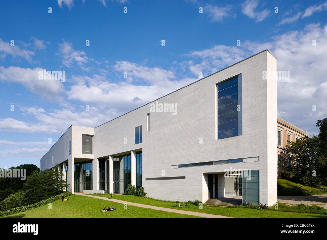 Galleria Nazionale della Danimarca (Statens Museum Kunst), estensione, progettato da C.F. Møller Architects (1998); Copenhagen, Danimarca Foto Stock