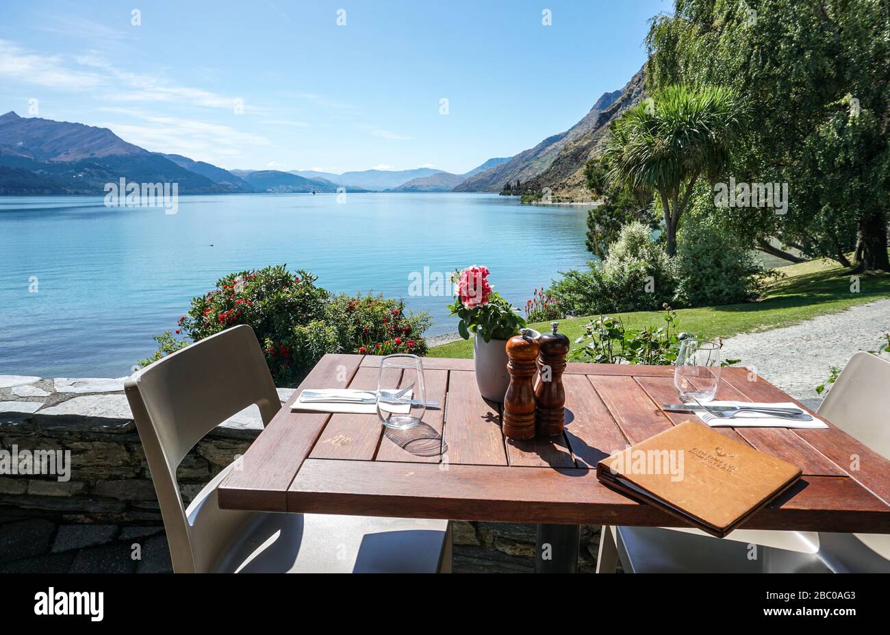 Walter Peak Station Lago Wakatipu Nuova Zelanda Foto Stock