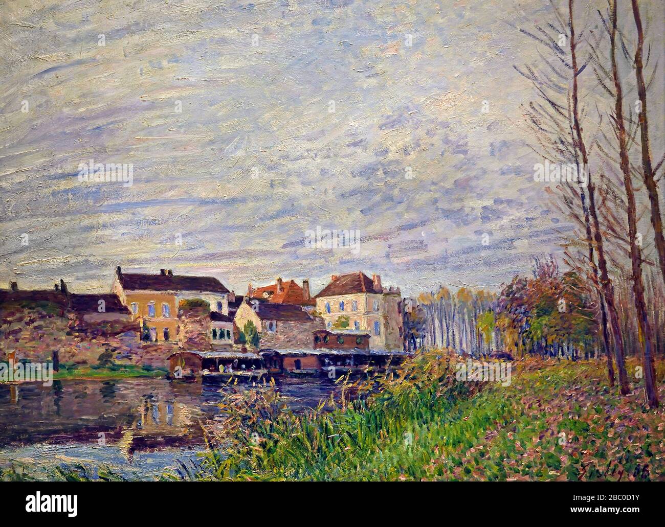 Serata di Moret fine ottobre Alfred Sisley 1839 - 1899 British / impressionista francese Francia Foto Stock