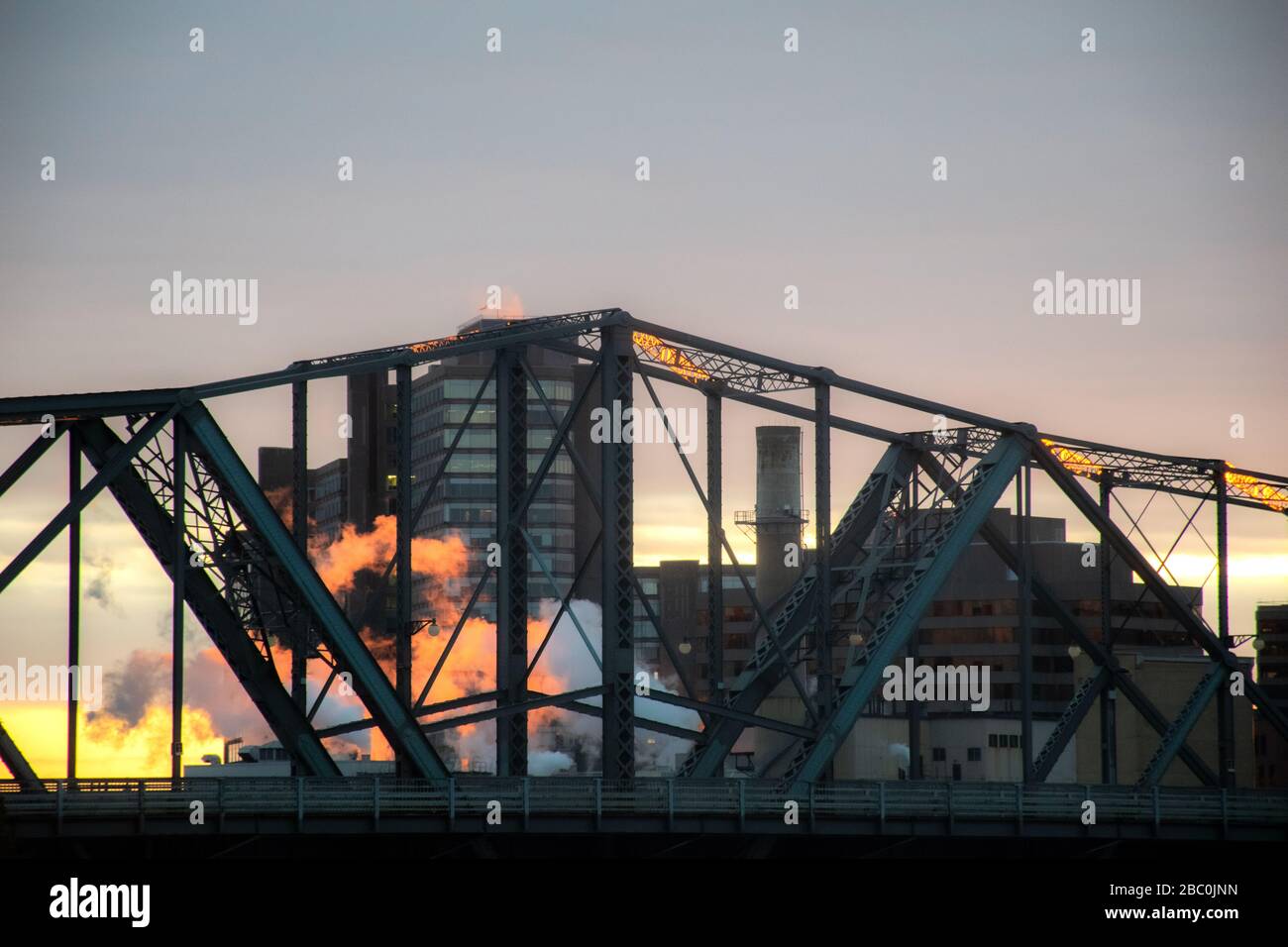 ponte di alessandria tra ontario e quebec Foto Stock