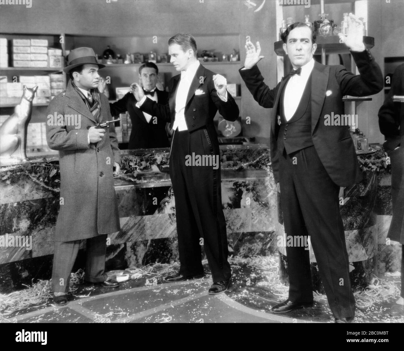 EDWARD G. ROBINSON come Rico e DOUGLAS FAIRBANKS Jr. Come Joe Massara in LITTLE CAESAR 1931 regista MERVYN Leroy romanzo W.R. Burnet First National Pictures / Warner Bros. Foto Stock