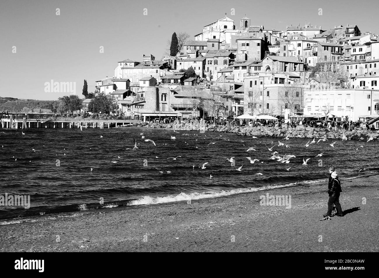 Paesaggio mogli lago di Bracciano, Lago di Anguillara Sabazia (Roma) Italia Foto Stock Paesaggio mogli lago di Bracciano, Lago di Anguillara Sabazia (Roma) Italia Foto Stock