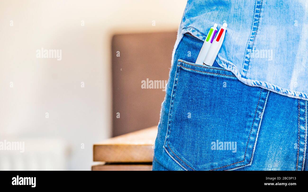 Lavorando da casa Pics Alan Peebles Foto Stock