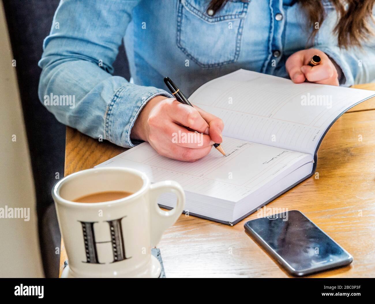 Lavorando da casa Pics Alan Peebles Foto Stock