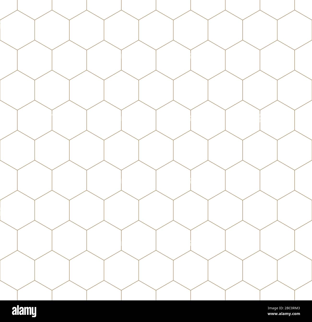 Ripetizione lineare geometrica senza cuciture, design eccellente per qualsiasi scopo.ripetizione vettore di sfondo.linee fini.Oro e bianco.Hexagoni. Illustrazione Vettoriale