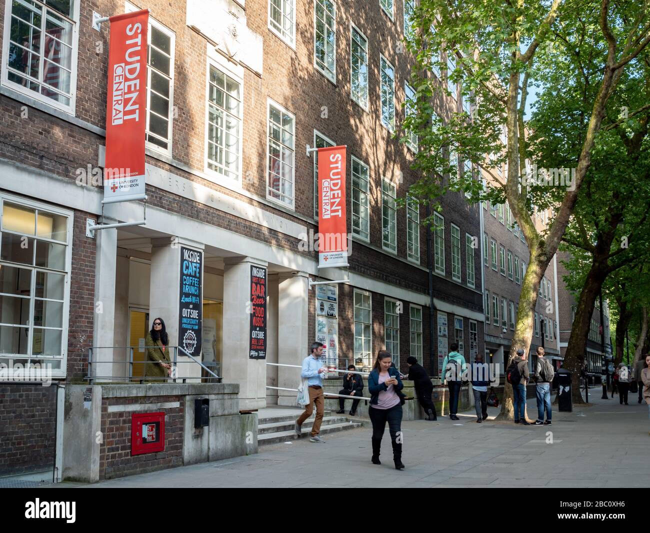 Student Central, precedentemente nota come University of London Union (ULU), la più grande organizzazione sindacale europea. Foto Stock