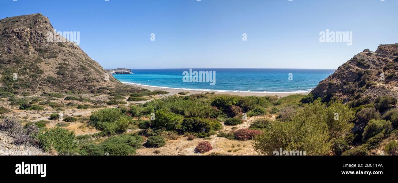 Spiaggia di Agios Pavlos, Creta, Grecia Foto Stock