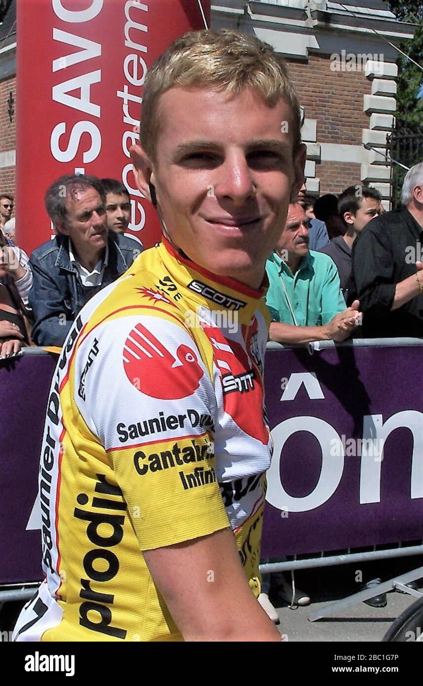 Riccardo Ricco di Saunier Duval-Prodir durante la Dauphine Liberée 2006, gara ciclistica fase 1, Annecy - Bourgoin-Jallieu (207 km) su June05, 2006 ad Annecy, Francia - Foto Laurent Lairys / DPPI Foto Stock