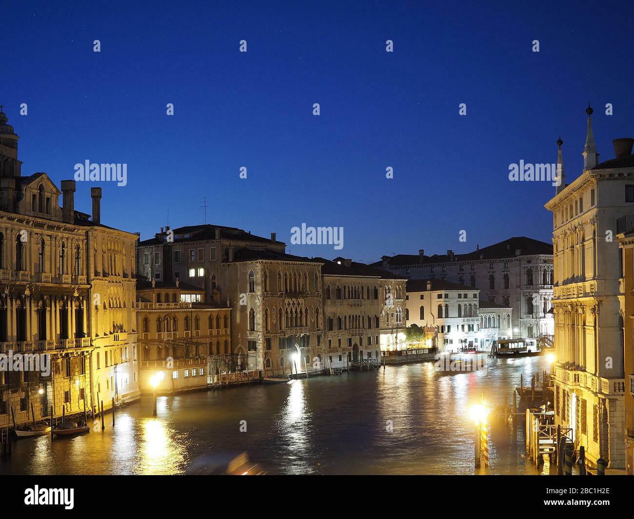 Il Canal Grande alla luce dell'ultima sera, Venezia, Veneto, Italia, Europa Foto Stock