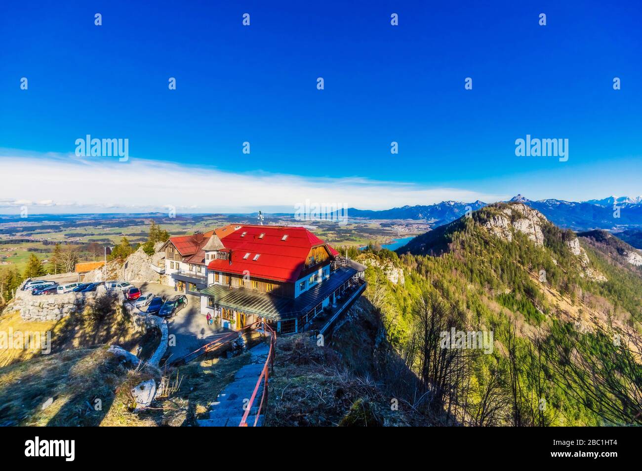 Germania, Baviera, Pfronten, località turistica sulla cima del monte Falkenstein Foto Stock