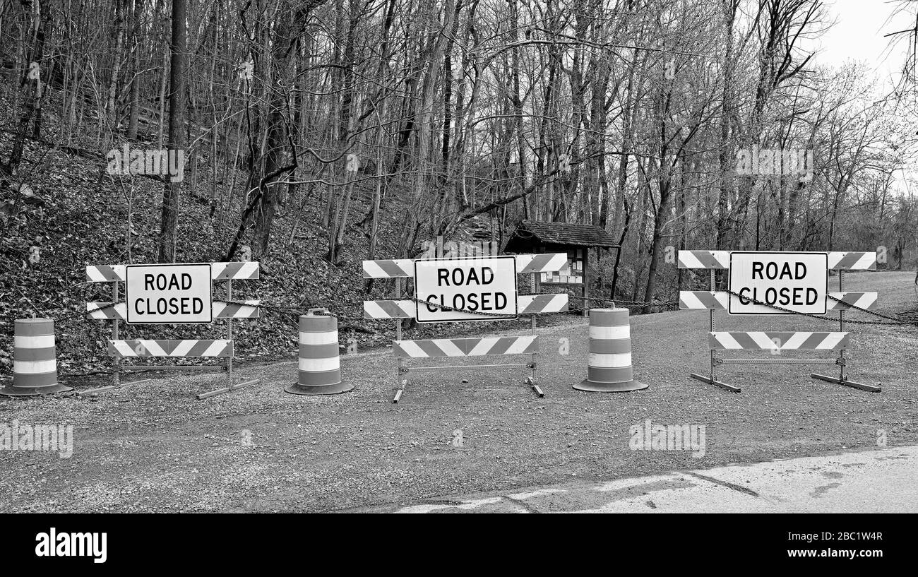STATI UNITI - 3-31-2020: Qual è stata la risposta alla chiamata della scorsa settimana da parte dell'Appalachian Trail Conservancy per le persone a rimanere fuori dal sentiero per evitare cr Foto Stock
