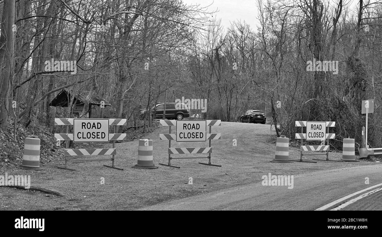 STATI UNITI - 3-31-2020: Qual è stata la risposta alla chiamata della scorsa settimana da parte dell'Appalachian Trail Conservancy per le persone a rimanere fuori dal sentiero per evitare cr Foto Stock