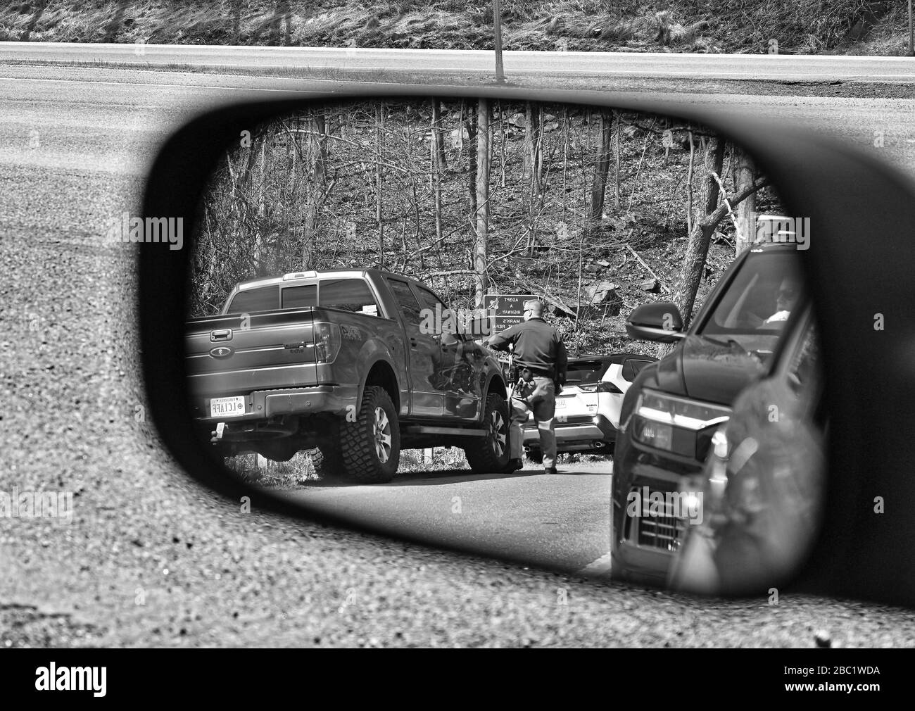 STATI UNITI - 3-31-2020: Qual è stata la risposta alla chiamata della scorsa settimana da parte dell'Appalachian Trail Conservancy per le persone a rimanere fuori dal sentiero per evitare cr Foto Stock