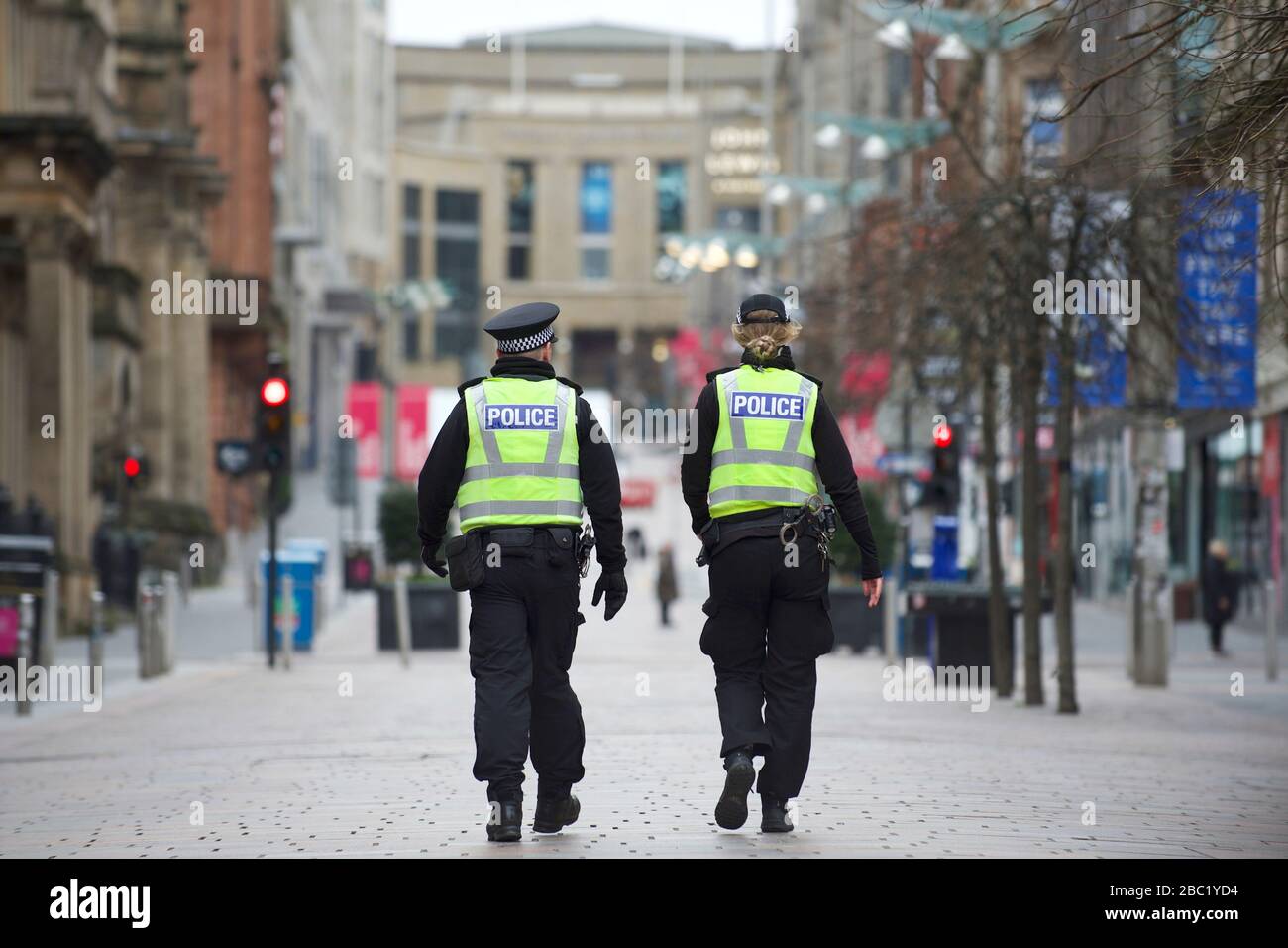 Buchanan St, Glasgow durante il coronavirus, covid 19 lockdown Foto Stock