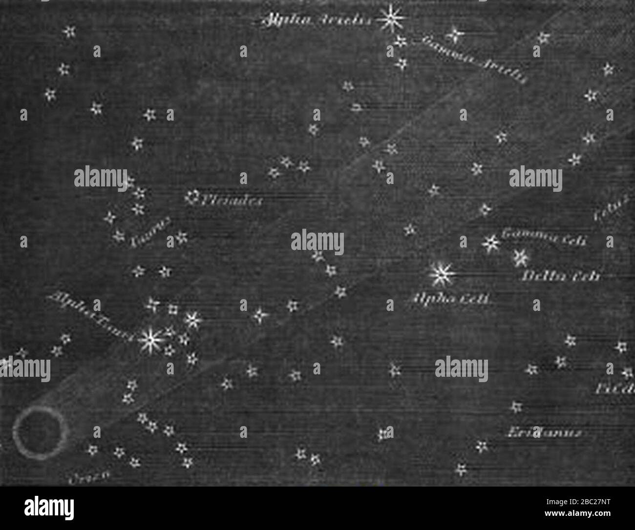 Grande cometa del 1264. Foto Stock