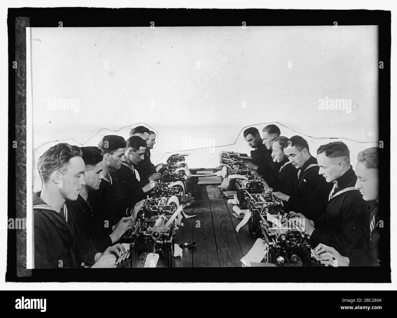 Grande Laghi Naval stazione di addestramento radio classe Foto Stock