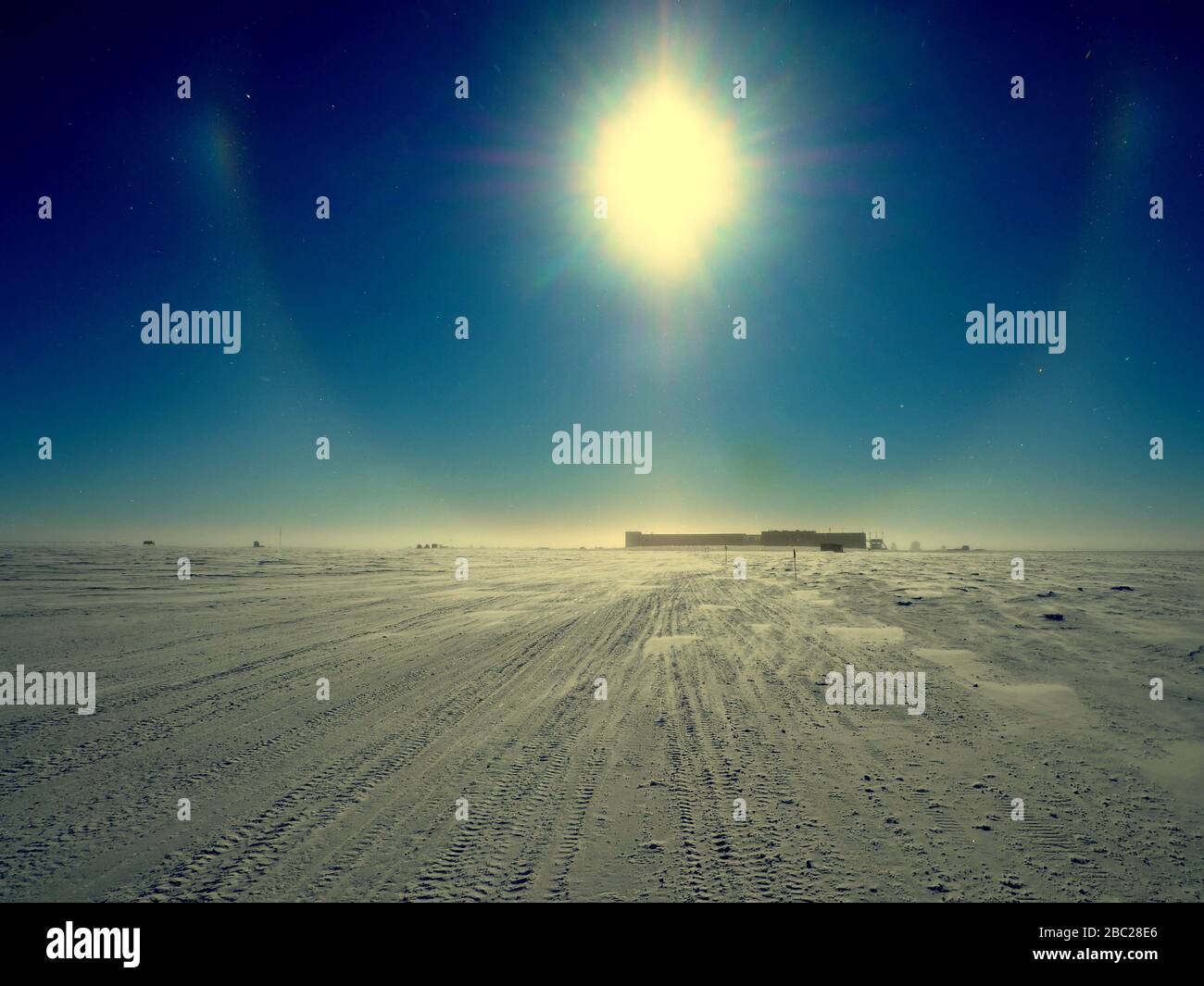 Antartide - ghiacciaio dell'Unione, campo base di Vinson, Polo Sud, aerei Foto Stock