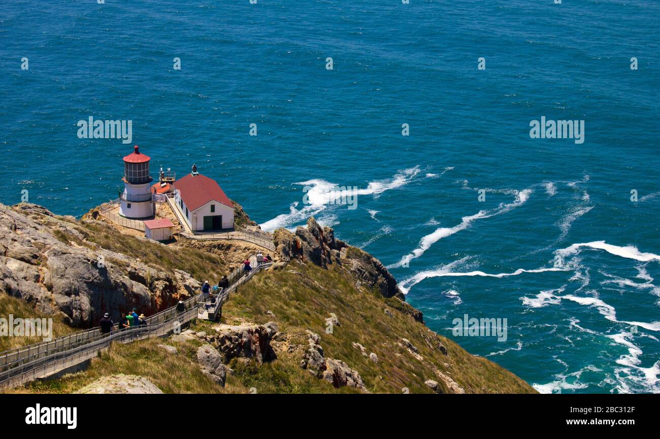 Point Reyes Lighthouse Foto Stock