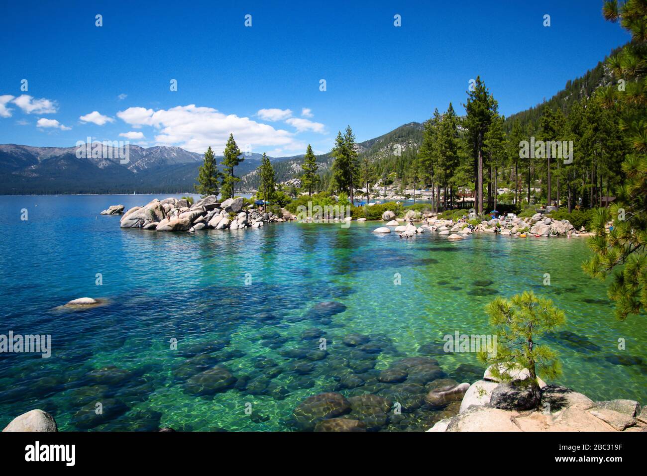 Sand Harbor, Lake Tahoe Foto Stock