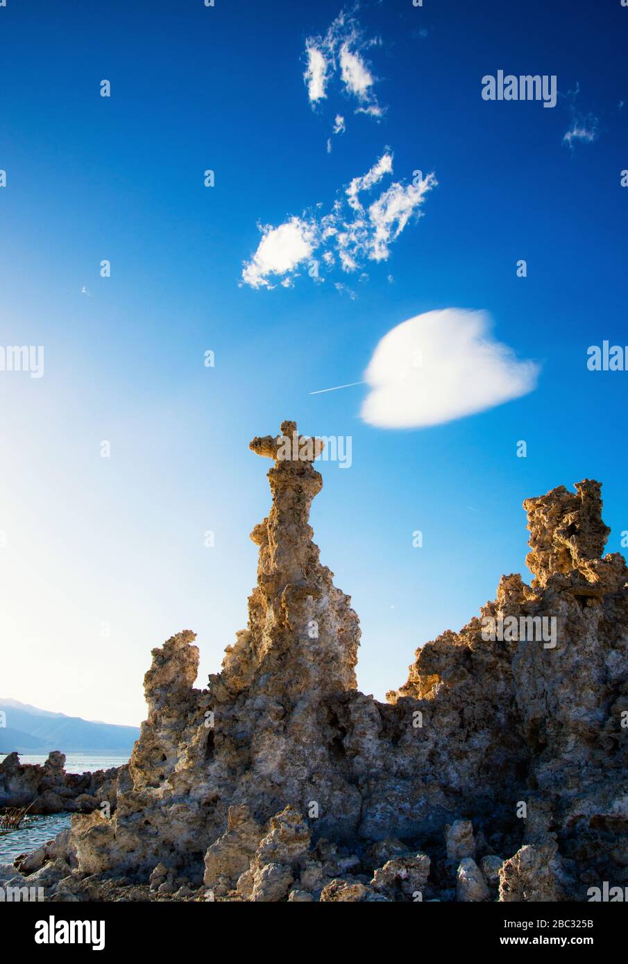 Il tufo al Lago Mono Foto Stock