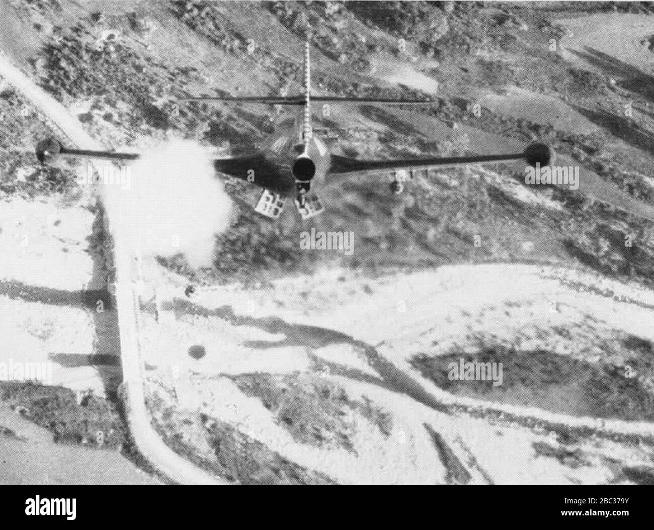 Grumman F9F-2 Panther del ponte di attacco VF-71 in Corea nel novembre 1952 (80-G-639948). Foto Stock