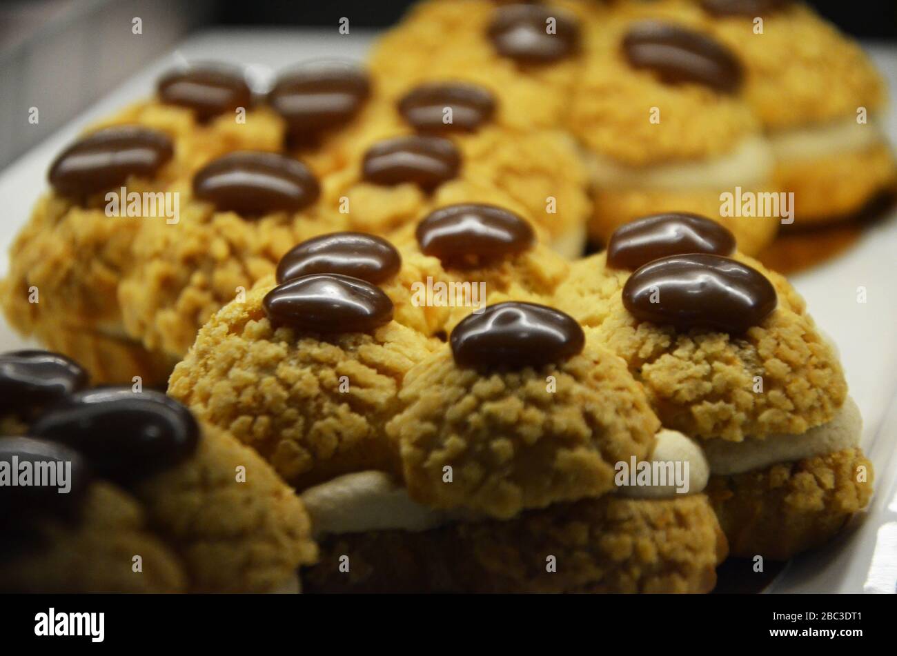 deliziosa pasticceria fresca del mattino Foto Stock