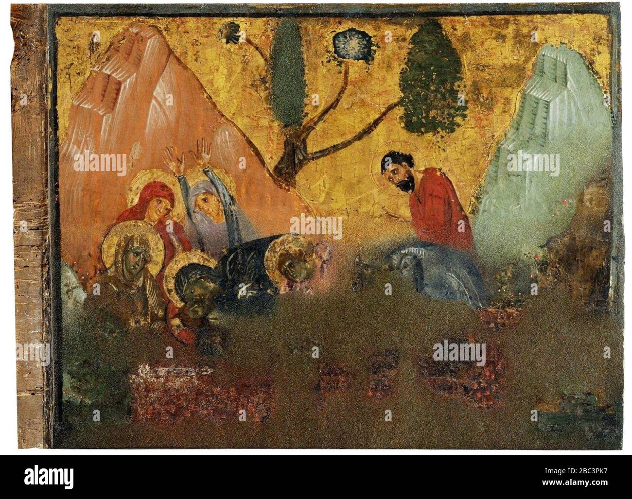 Guido da Siena - Entombment Foto Stock Guido da Siena - Entombment Foto Stock