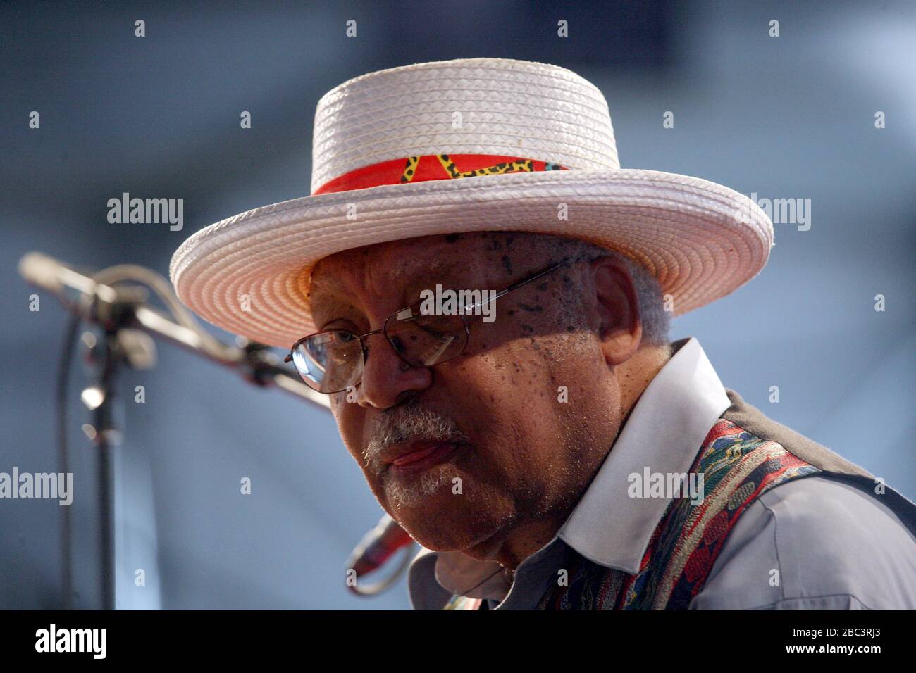 Ellis Marsalis, leggendario e bebop e pianista jazz. Con il figlio Delfeayo. Foto Stock