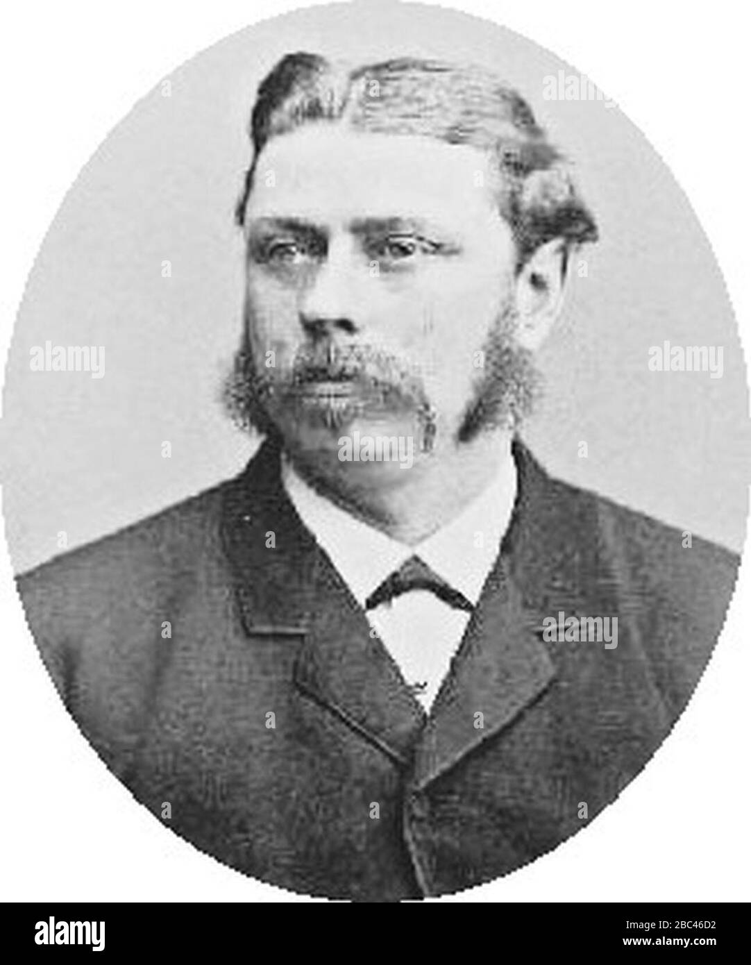 Gustaf Piehl (ovale). Foto Stock