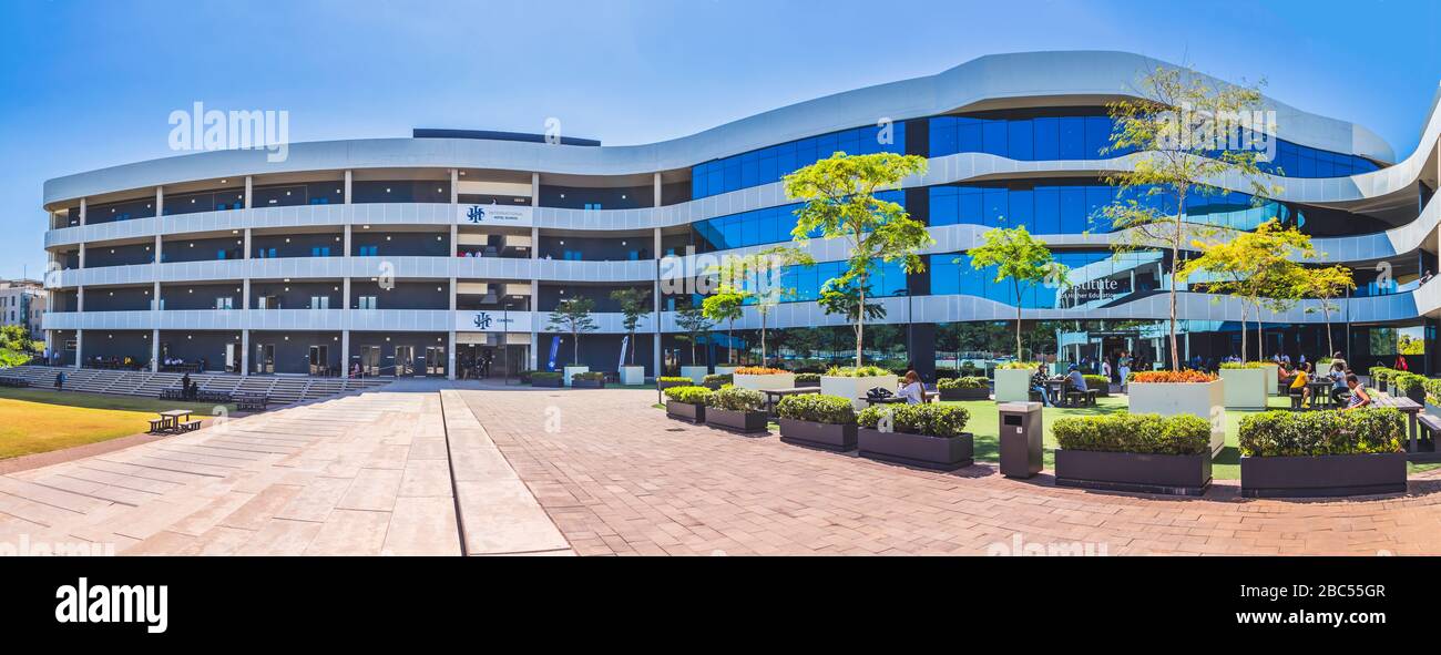 Johannesburg, Sud Africa, 15 marzo - 2020: Vista panoramica dell'esterno degli edifici accademici. Foto Stock