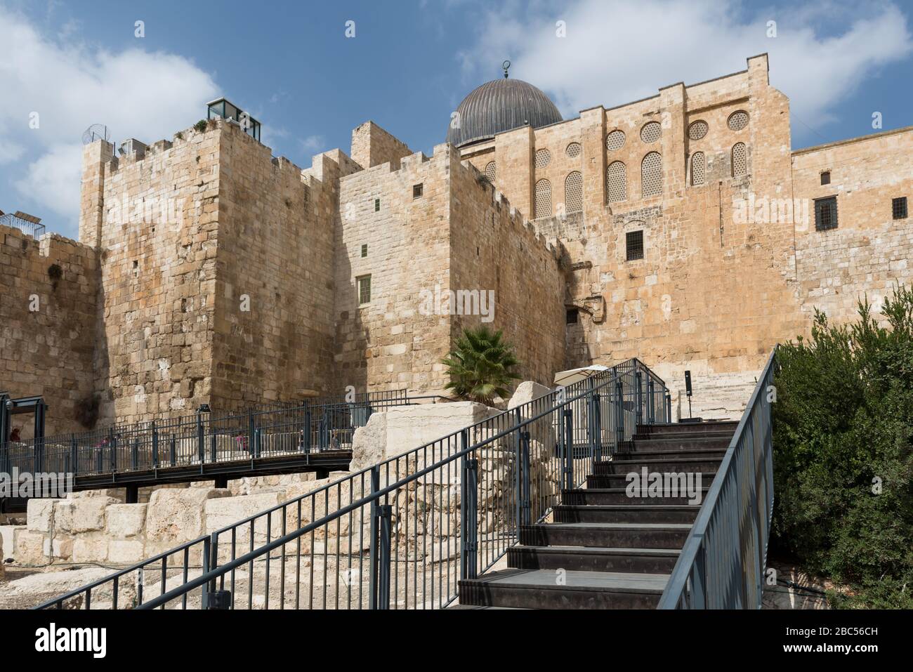 Presso il centro di Davidson in Gerusalemme, Israele Foto Stock