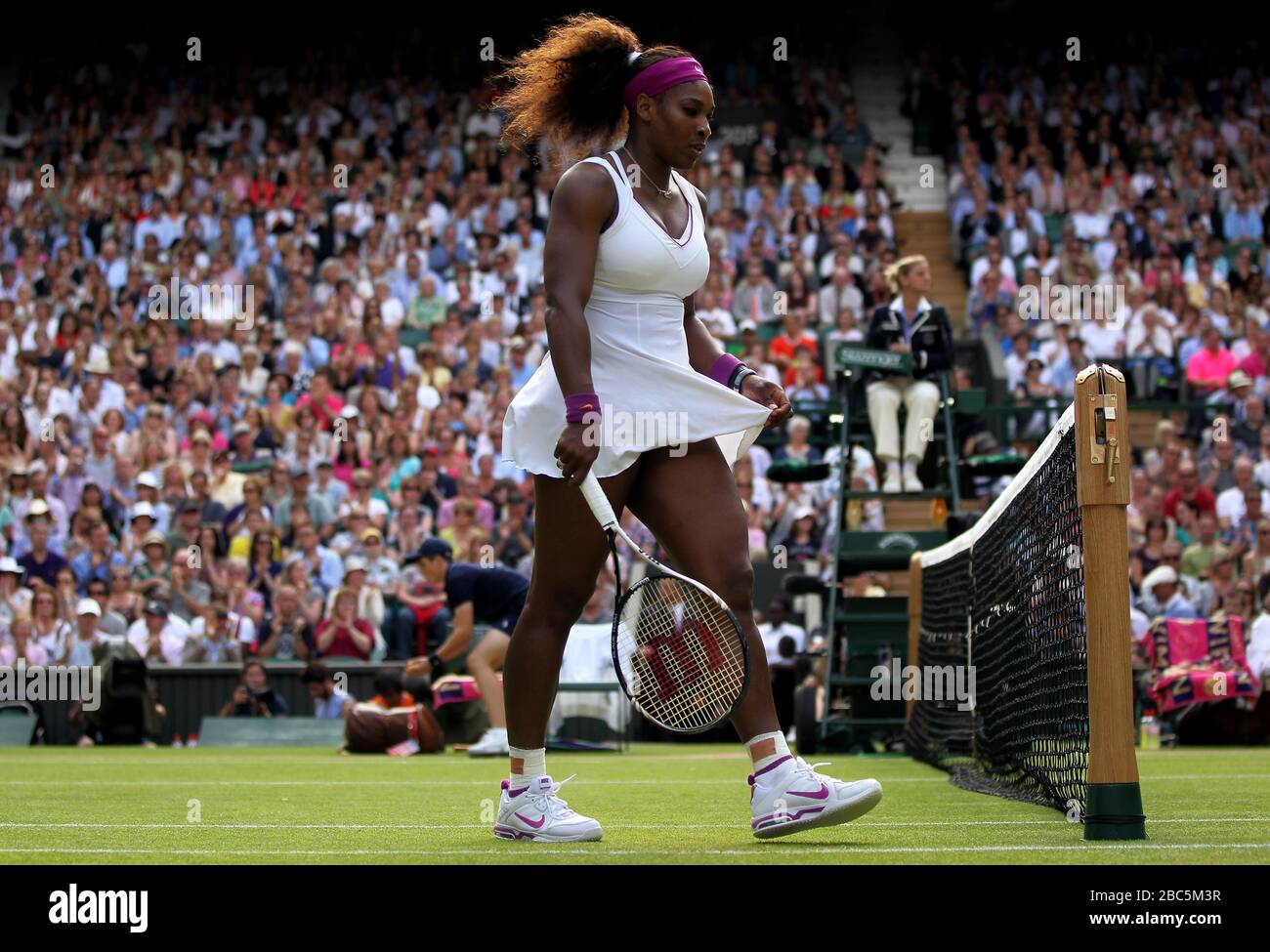 Serena Williams degli Stati Uniti durante la sua partita contro il Victoria Azarenka della Bielorussia Foto Stock