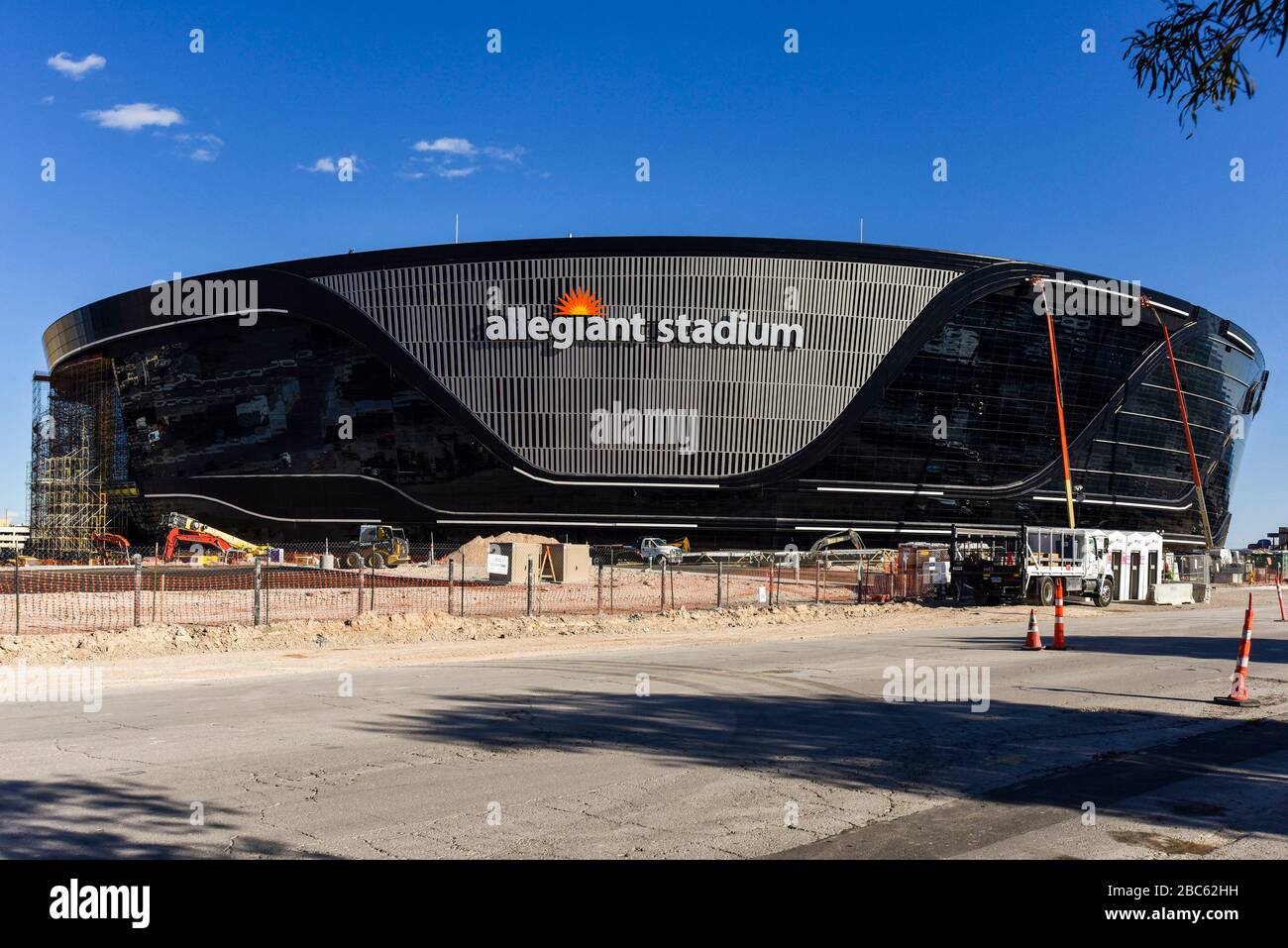 Allegiant Stadium, sede dei Raiders, Las Vegas, Nevada Foto Stock