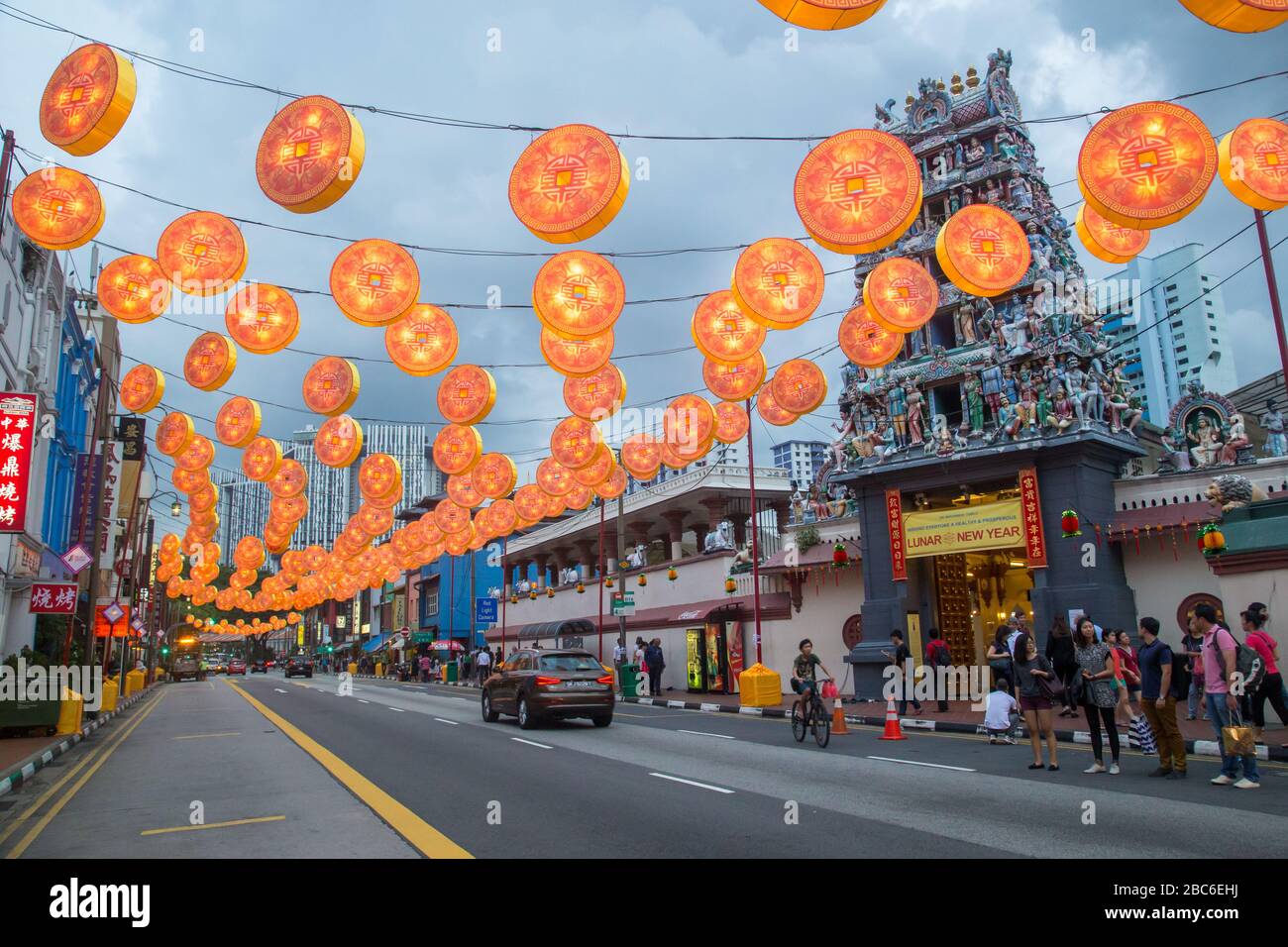 Capodanno Cinese a Singapore Foto Stock Capodanno Cinese a Singapore Foto Stock
