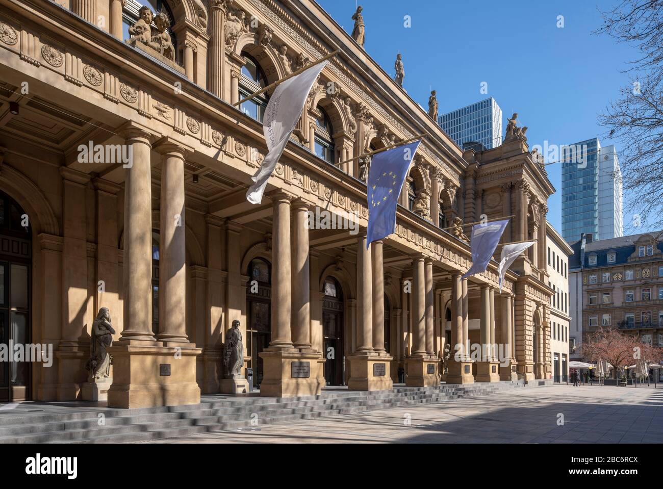 Francoforte sul meno, Börsenplatz, Neue Börse, Südfassade Foto Stock