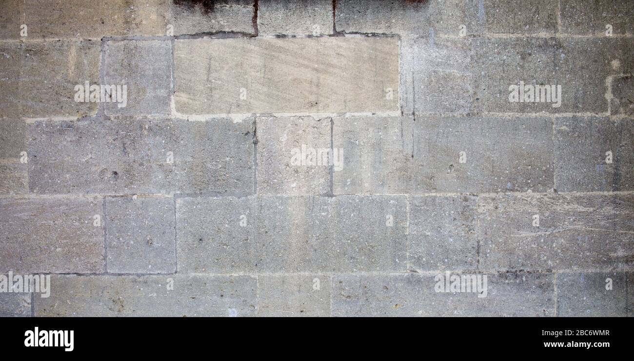 Pietra grigio lavorazione parete texture muratura sfondo Foto Stock