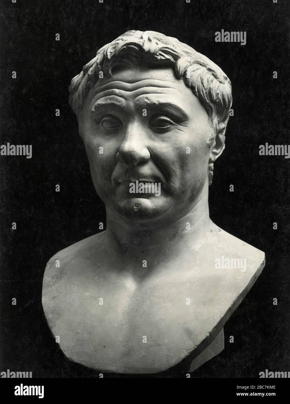 Capo di Pompeo il Grande, antica scultura marmorea, Glyptotek, Copenhagen, Danmark 1930 Foto Stock