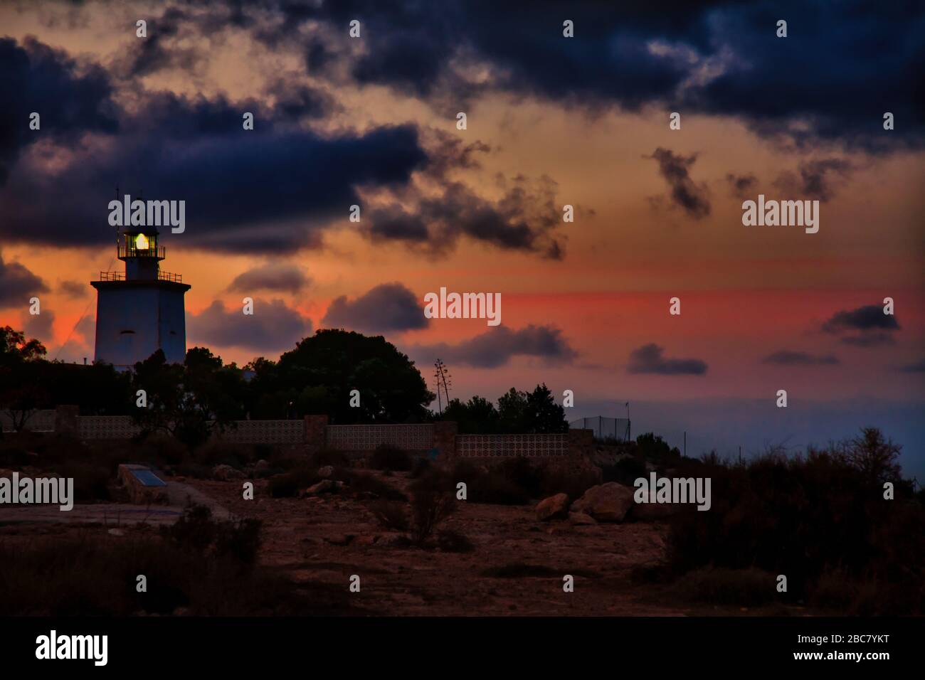 Faro di Santa Pola Foto Stock