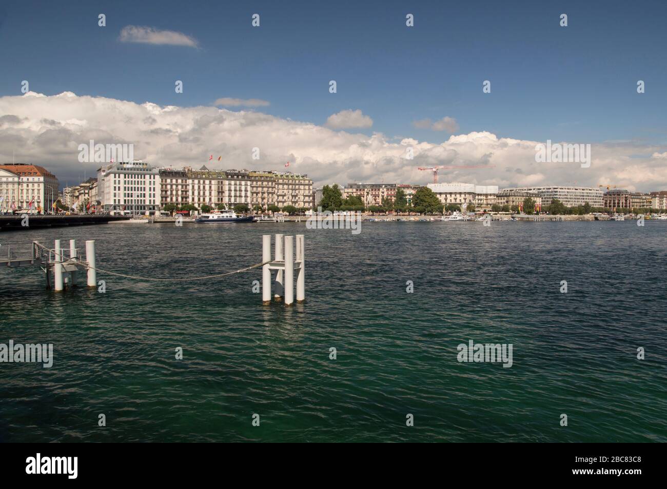 Lago Leman, Ginevra, Svizzera. Foto Stock
