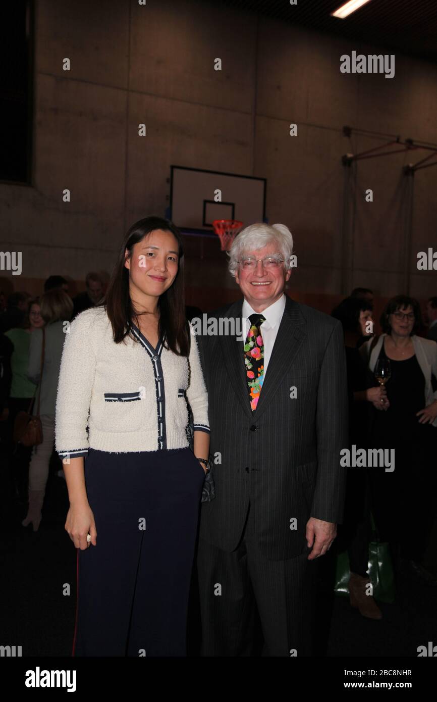 Winfried Stöcker und Ehefrau leu Zhu beim Neujahrsempfang der Stadt Görlitz in der Schenckendorff-Turnhalle in Görlitz am 16.01.2020 Foto Stock