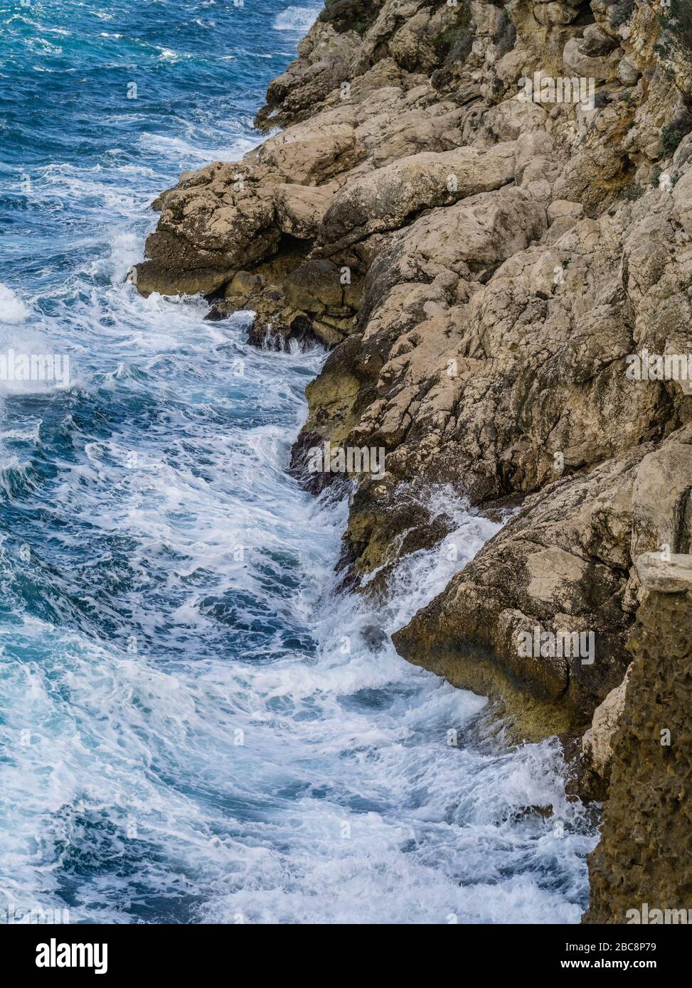 Costa del mare a Sorrento Foto Stock