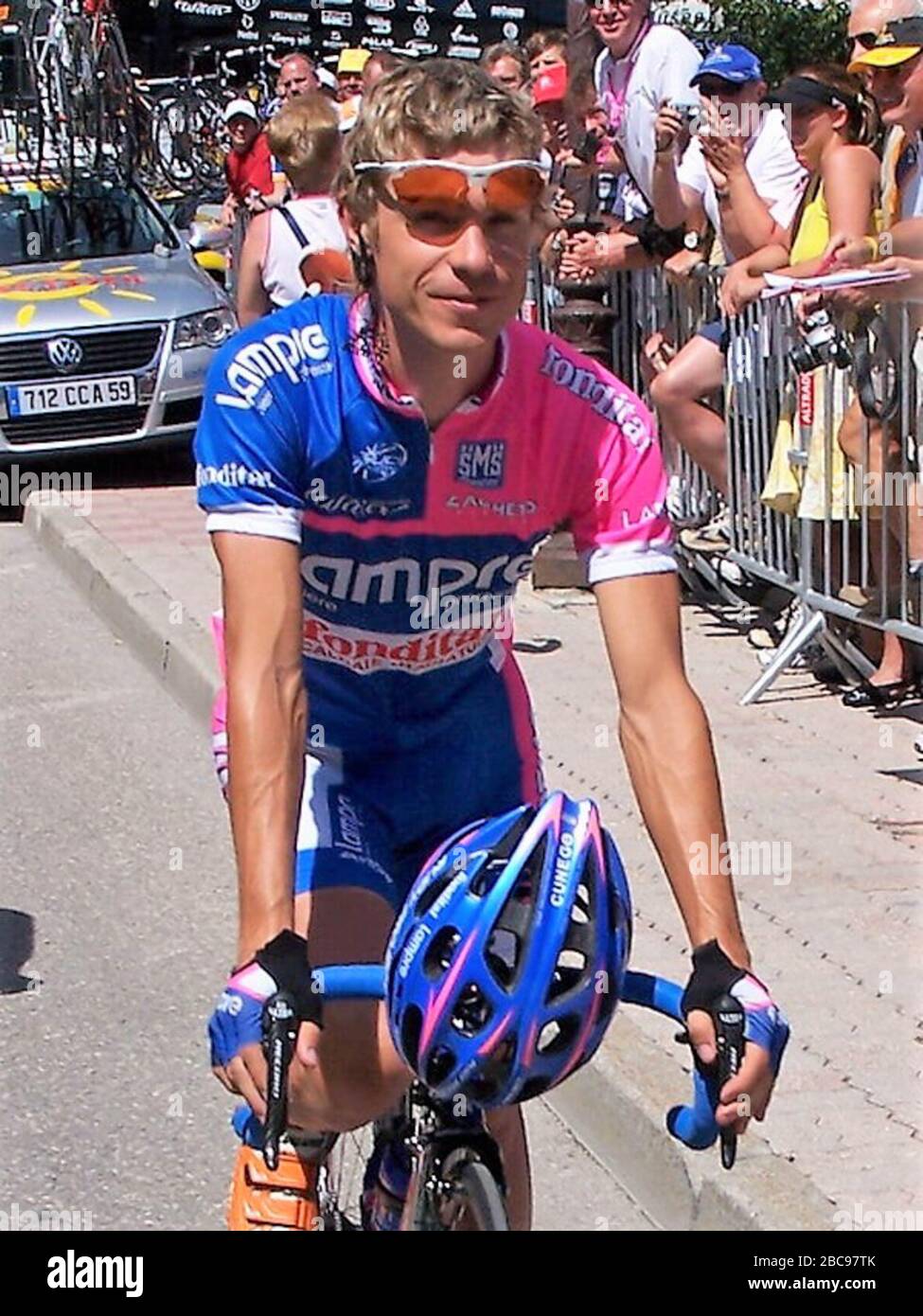 Damiano Cunego di Lampre-Fondital durante il Tour de France 2006, pista ciclabile 16, Bourg-d'Oisans – la Toussuire il 19 giugno 2006 a 'Bourg-d'Oisans, Francia - Foto Laurent Lairys /DPPI Foto Stock