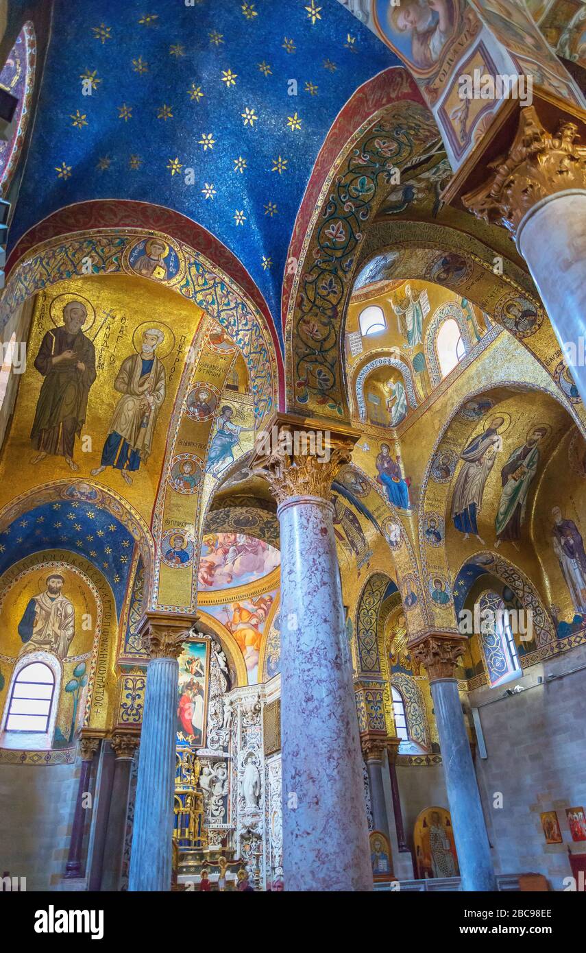 Chiesa Di La Martorana, Palermo, Sicilia, Italia, Foto Stock