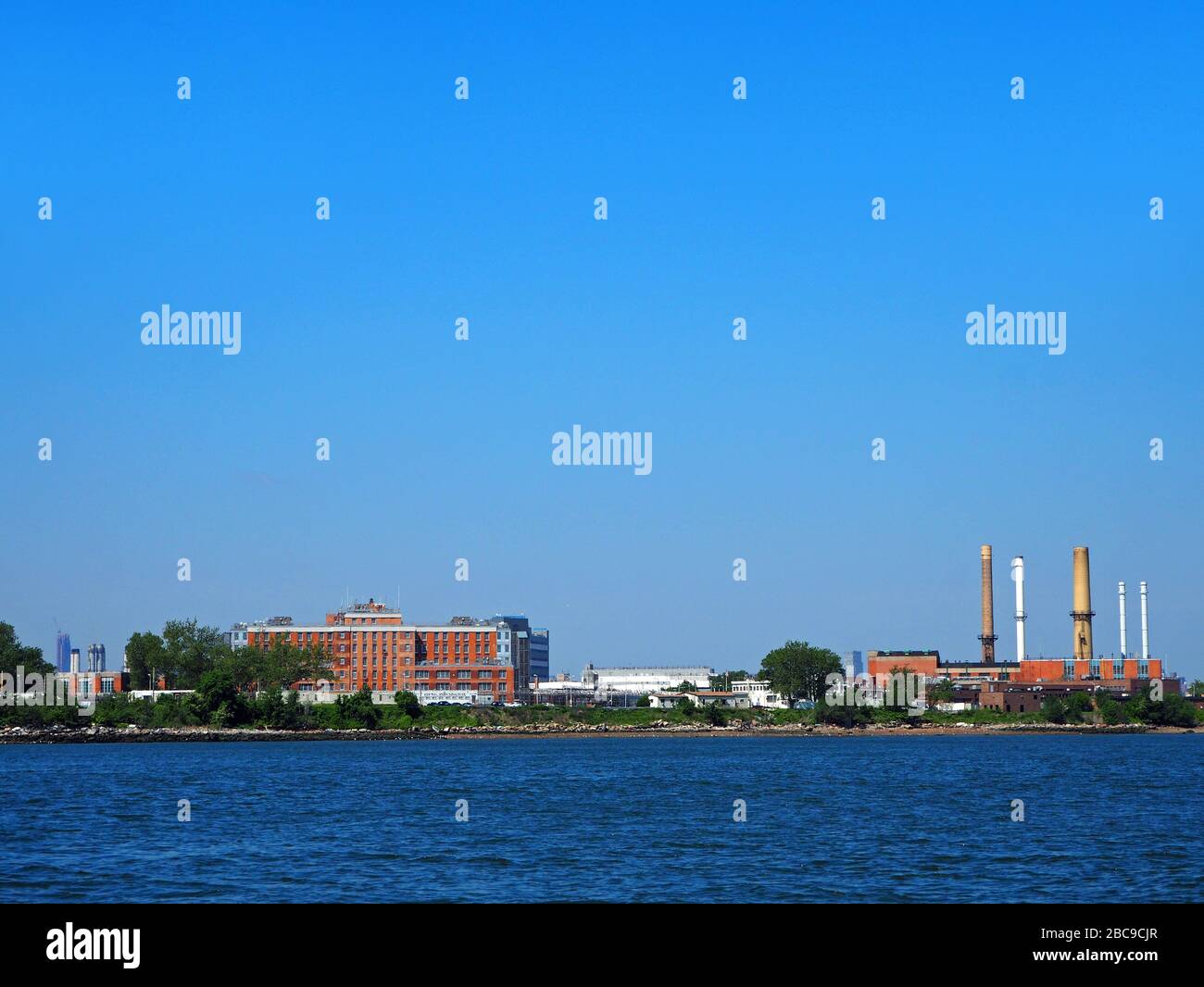 La prigione di Rikers Island, il Bronx, New York, USA Foto Stock La prigione di Rikers Island, il Bronx, New York, USA Foto Stock