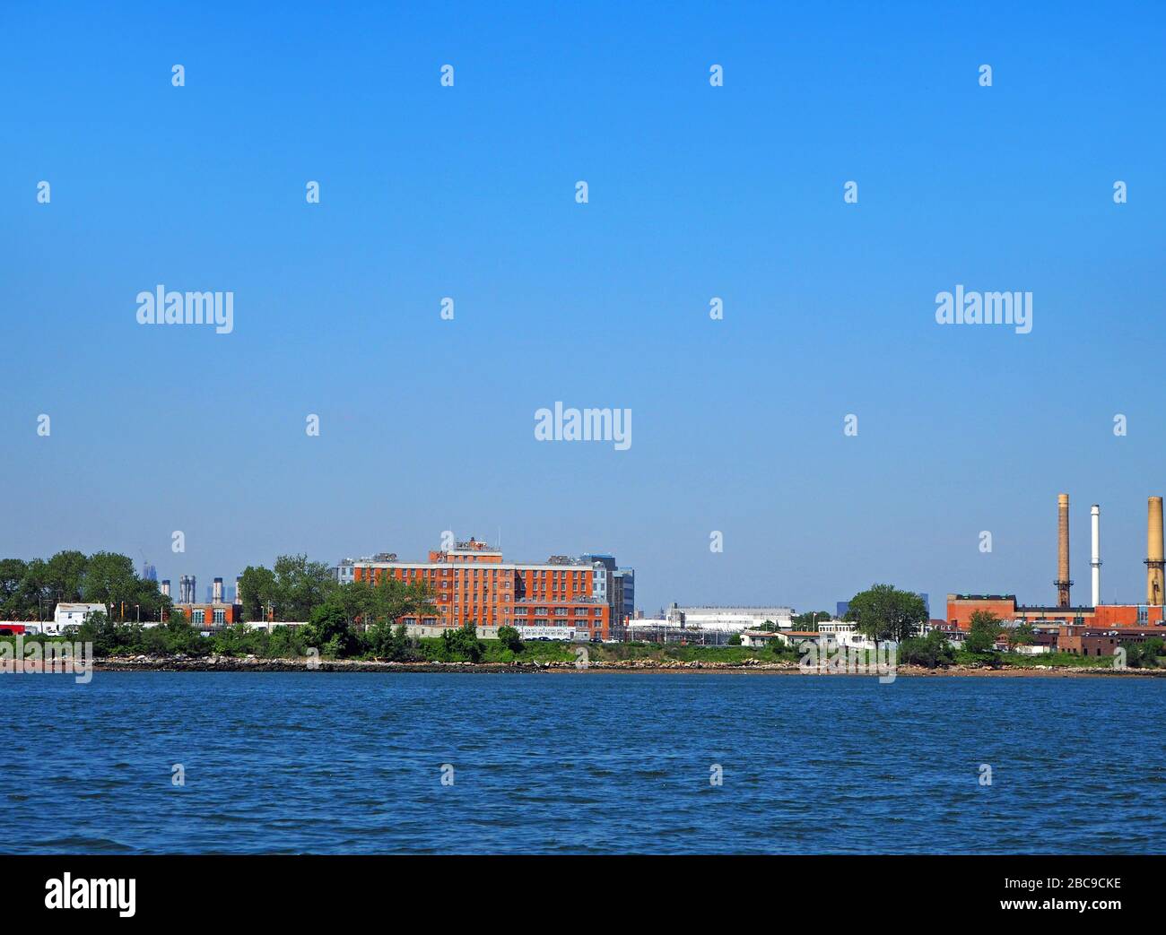 La prigione di Rikers Island, il Bronx, New York, USA Foto Stock La prigione di Rikers Island, il Bronx, New York, USA Foto Stock