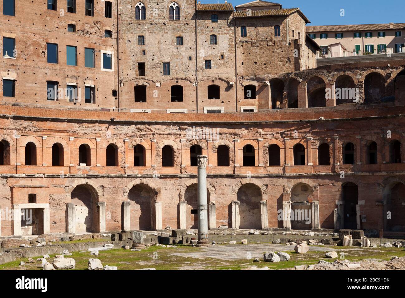 Mercato Traiano (Mercatus Traiani o mercati di Traiano). Roma, Italia Foto Stock