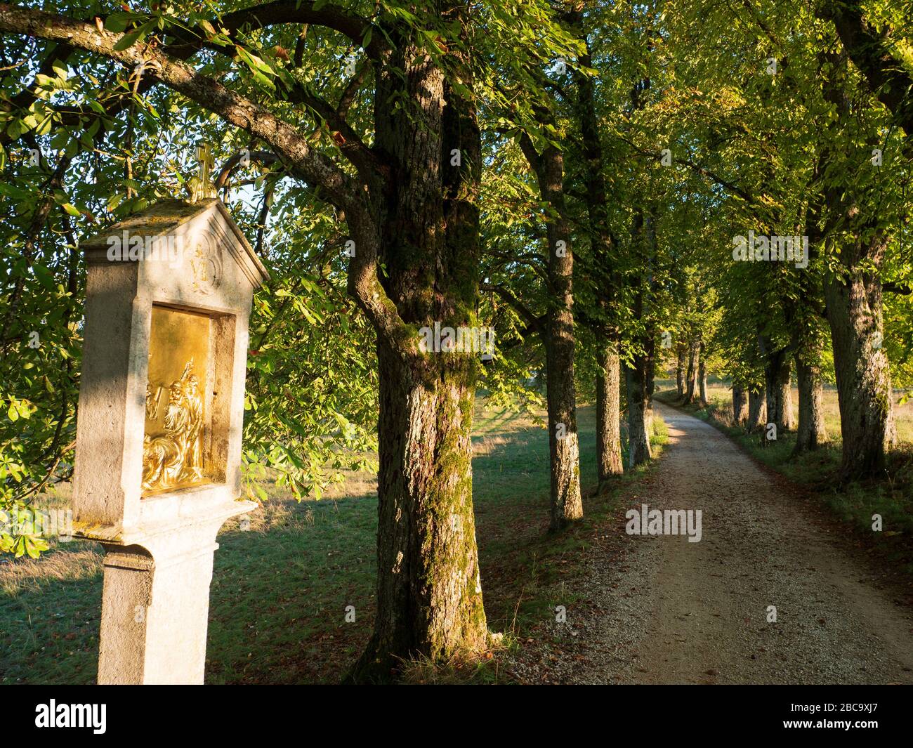 Kalvarienberg Frauenberg, Eichstaett, Altmuehltal, Baviera, Germania Foto Stock